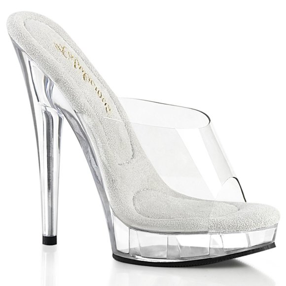 Clear Platform Stiletto Heels: Gel Insole High Heels for Women - Picture 3 of 4